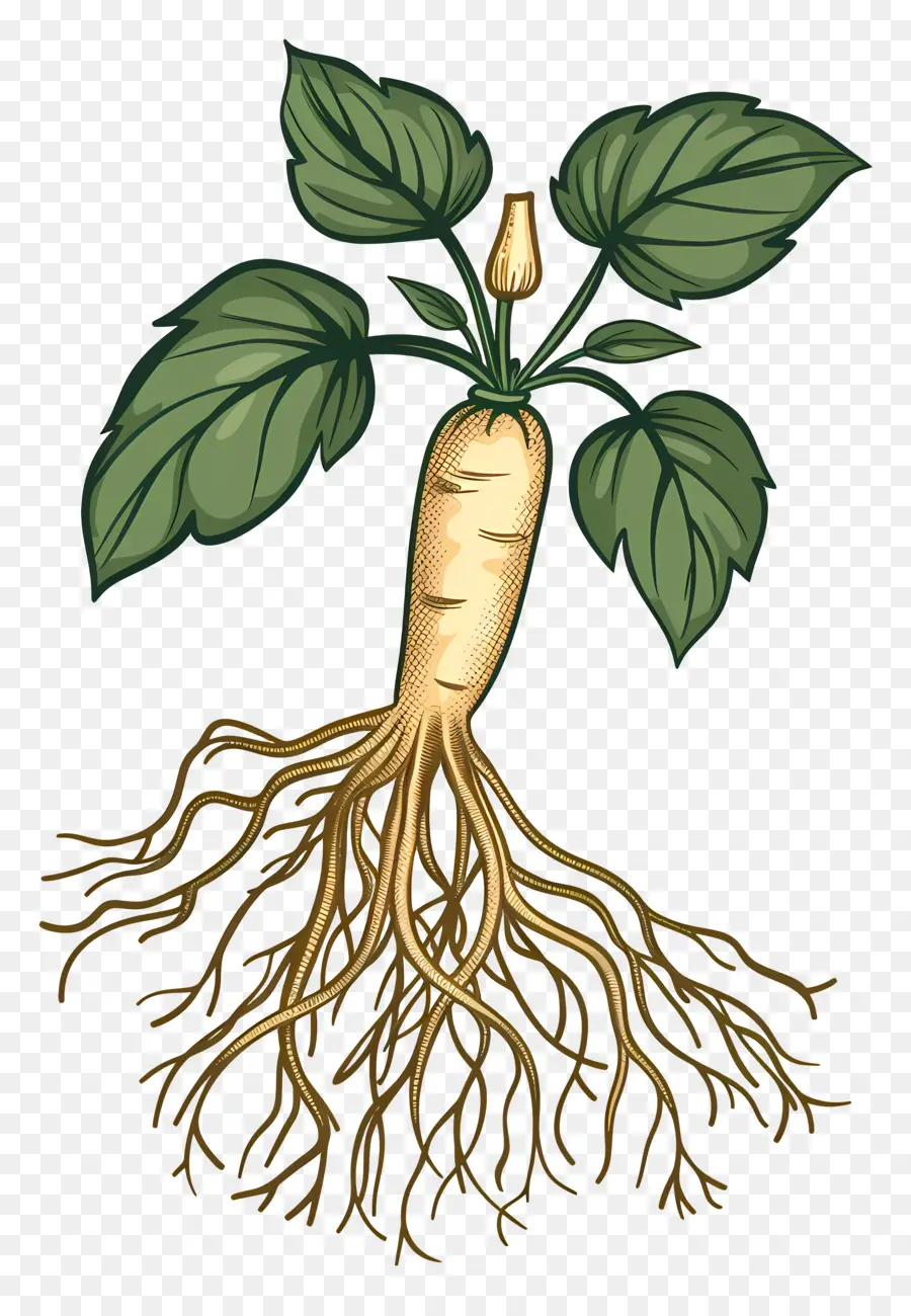 Le Ginseng，Gingembre PNG