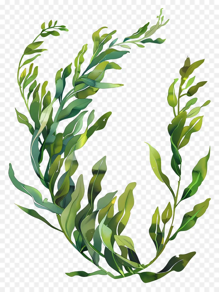 Les Algues，Plante Verte PNG