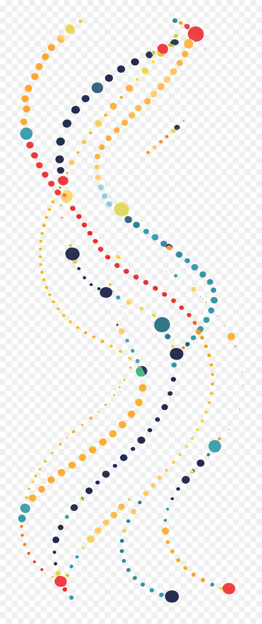 Ligne Pointillée，Points Colorés PNG