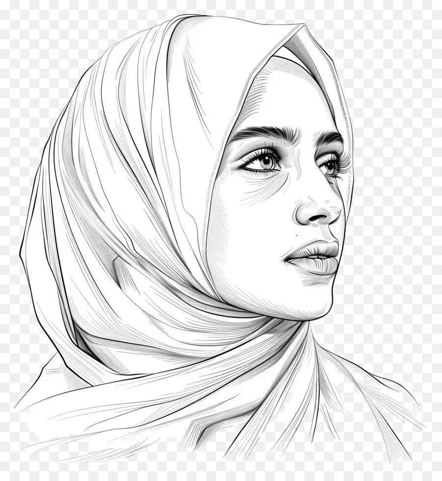 Hijab，Femme PNG