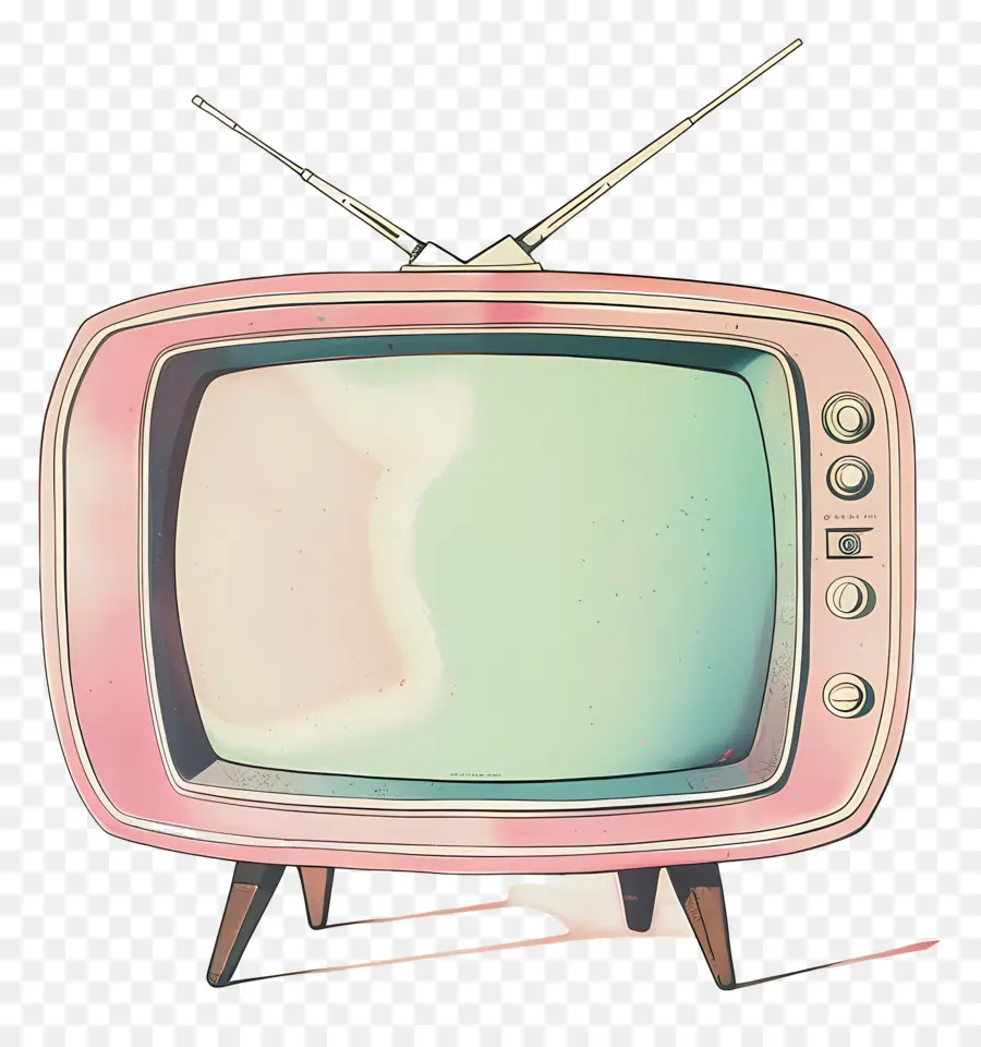 La Télévision，Vintage Télévision PNG
