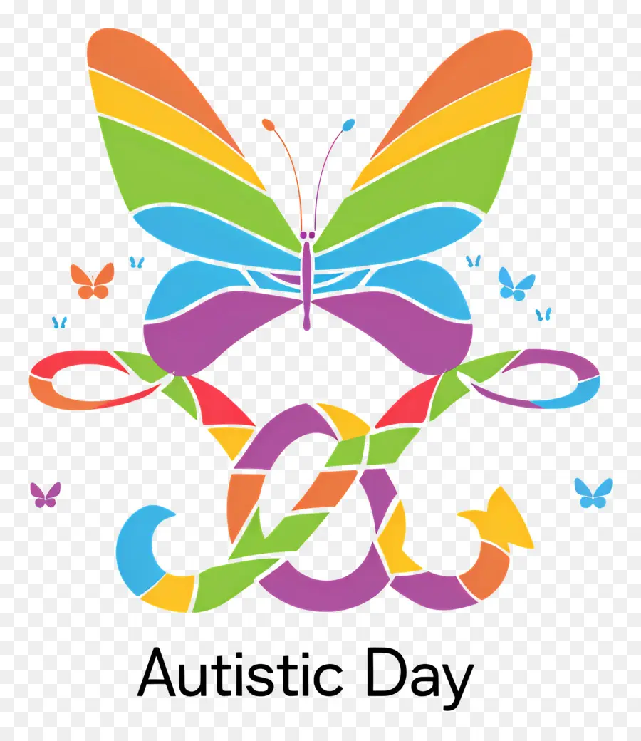 Autiste Journée De La Fierté，Logo En Forme De Papillon PNG