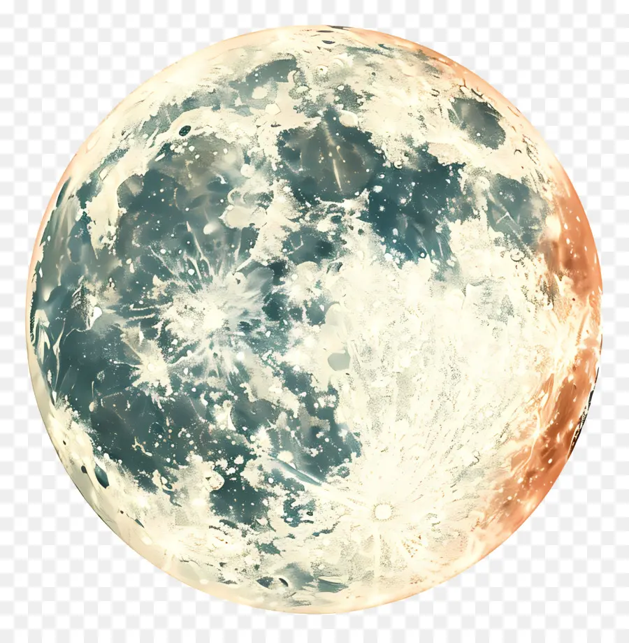 Pleine Lune，Orange Lune PNG