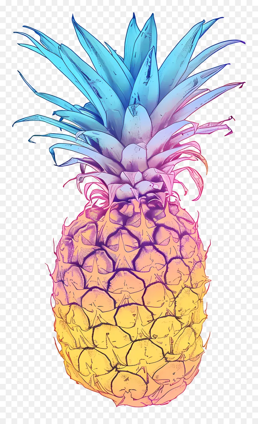L'ananas，Lumineux PNG