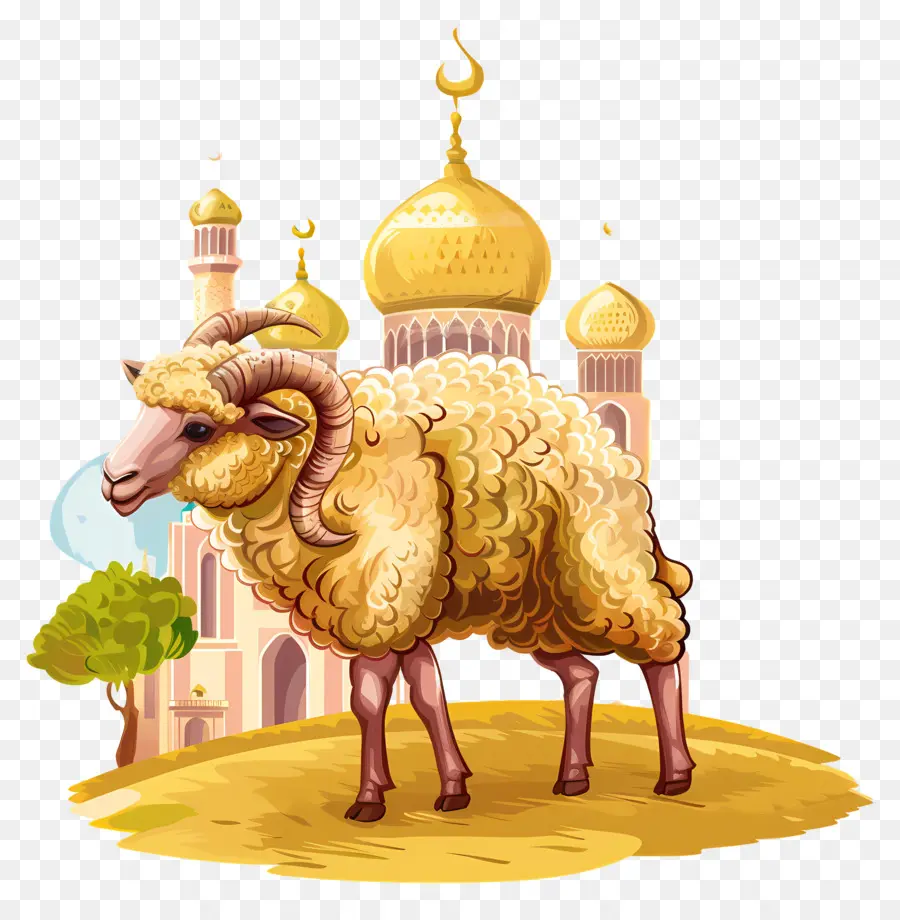 L'aïd Aladha，Or Les Moutons PNG