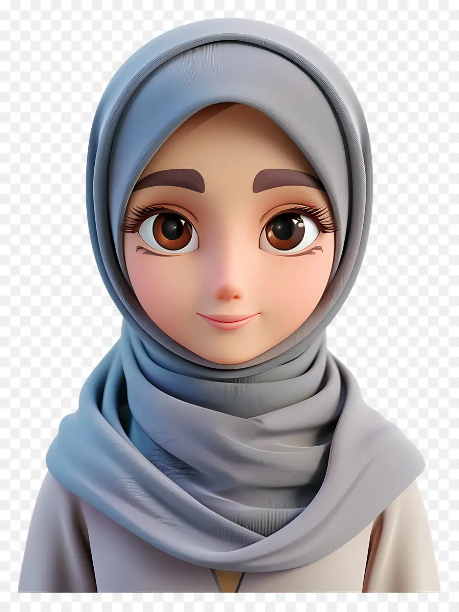 Hijab，Femme Musulmane PNG