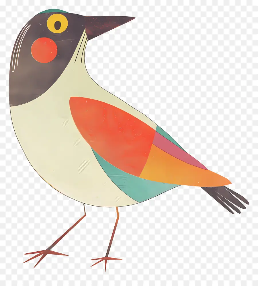 Oiseau，Orange PNG