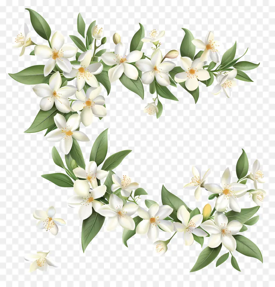 Fleurs De Jasmin Blanc，Fleur De Jasmin PNG