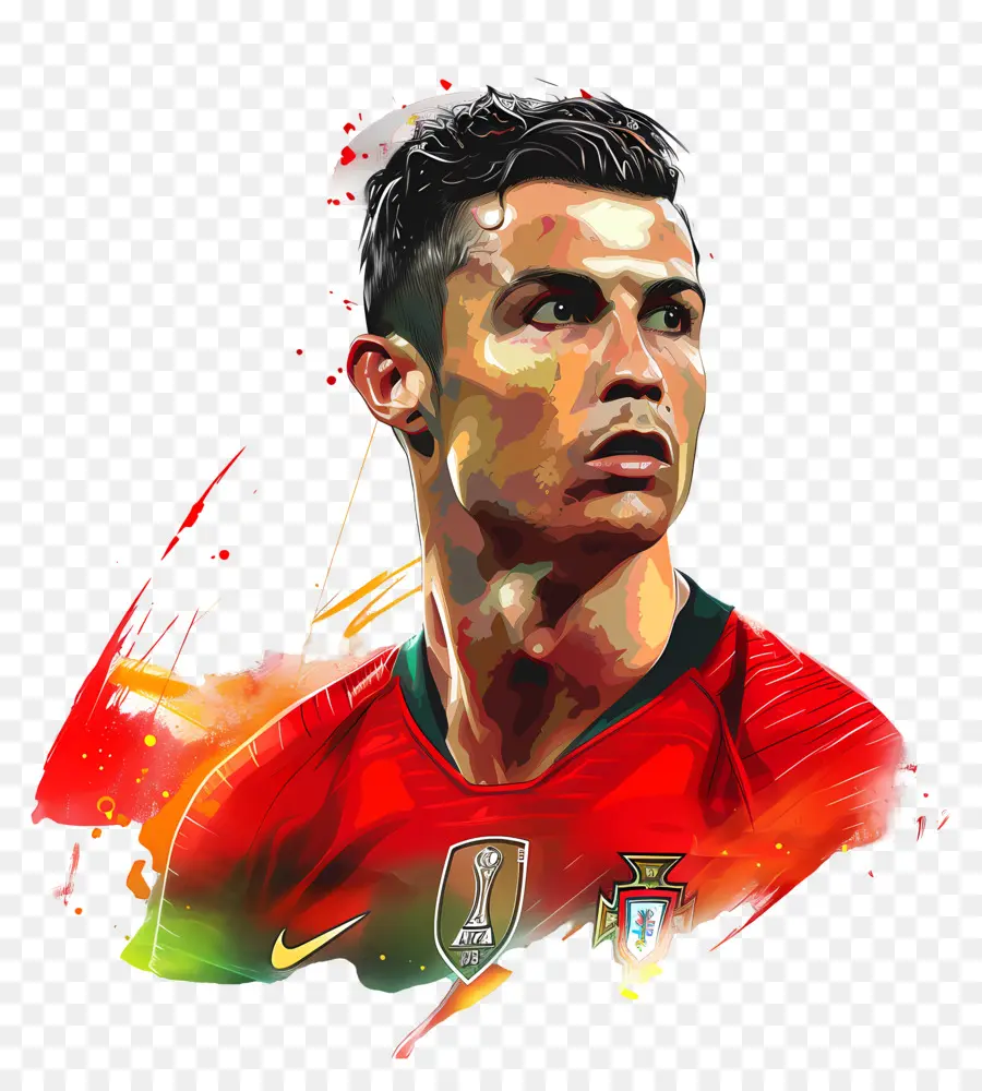 Cristiano Ronaldo，Peinture Numérique PNG