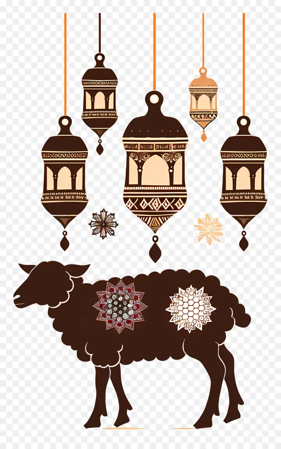 Eid Al Adha，Décorations Ornées PNG