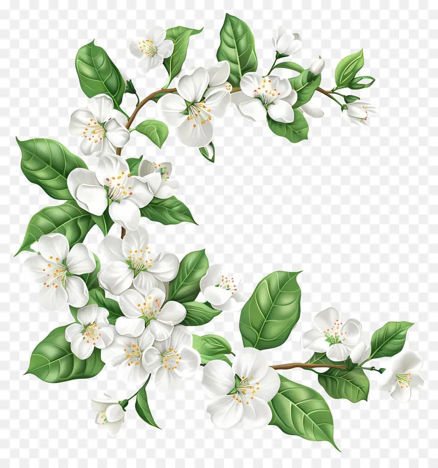 Fleurs De Jasmin Blanc，Fleur PNG