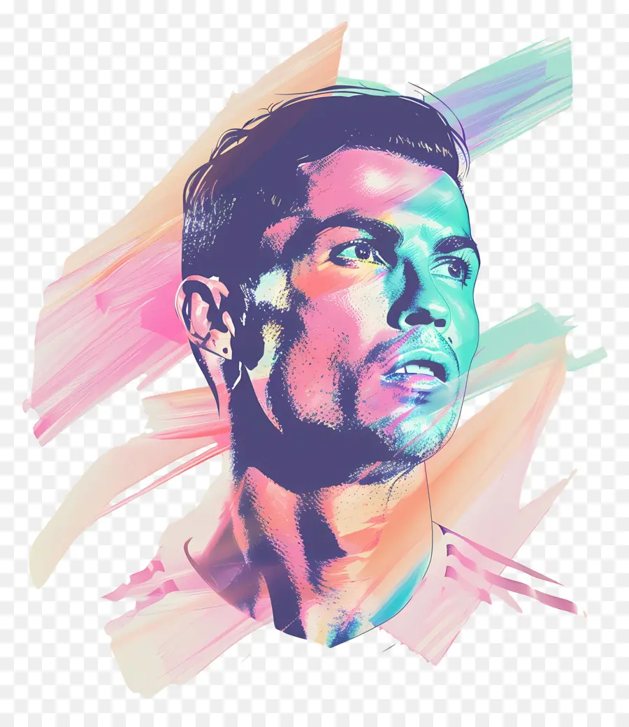 Cristiano Ronaldo，Expression Intense PNG