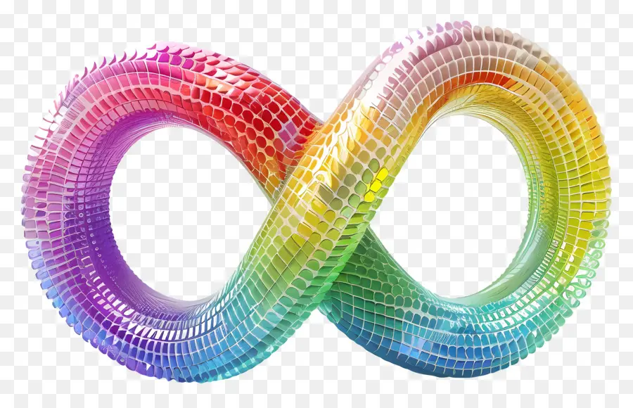 Signe De L'infini Arc En Ciel，Rainbow Infinity Symbol PNG