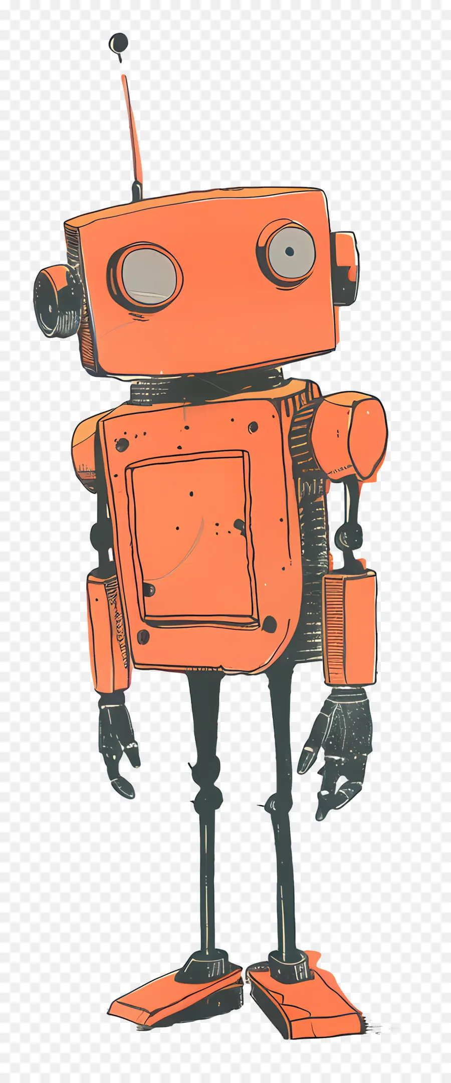 Robot，Robot Orange PNG