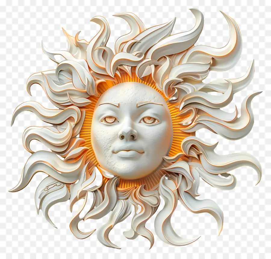 Solstice De Juin，Sculpture Du Soleil PNG