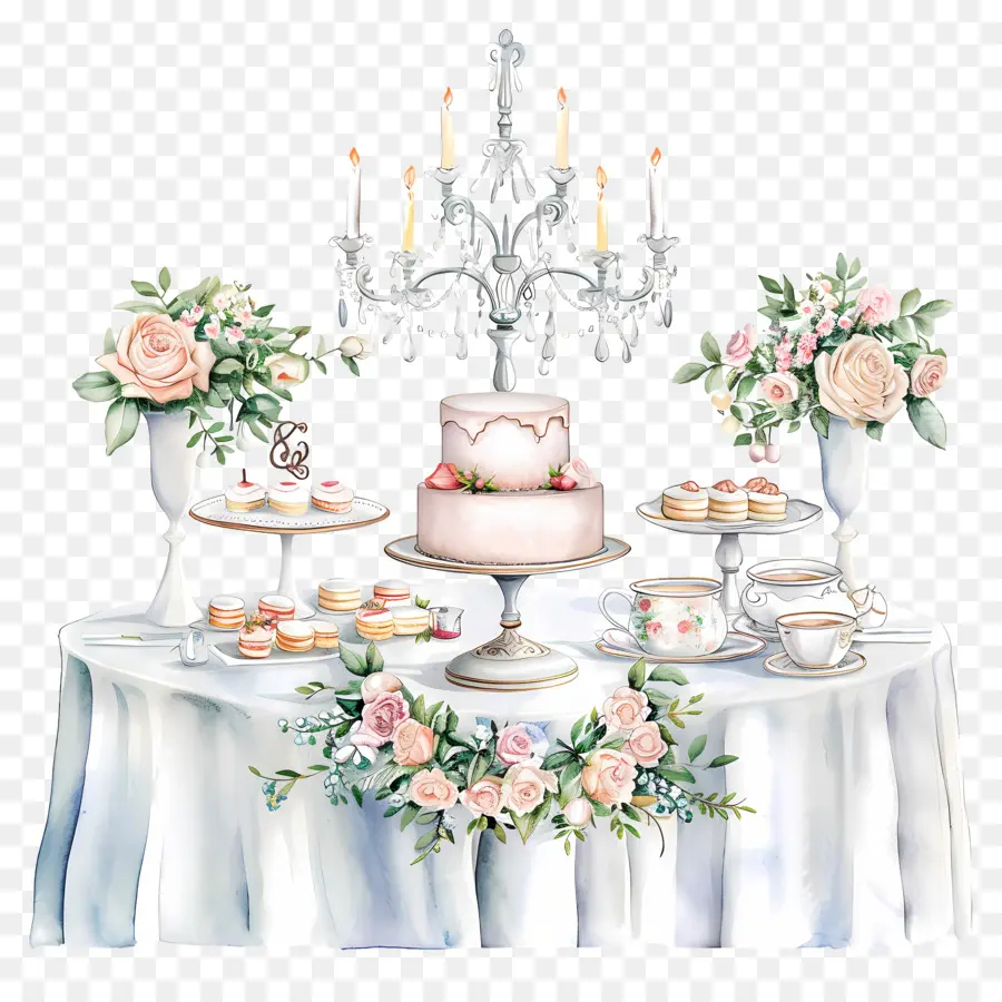 Table De Mariage，Gâteau De Mariage PNG