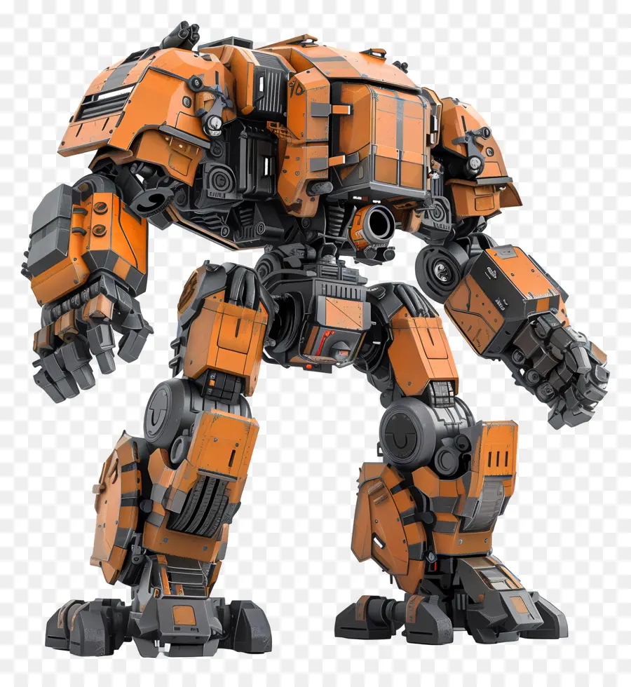Battletech Mech，Robot Orange PNG