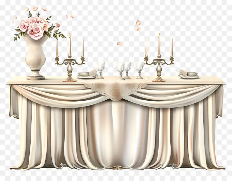 Table De Mariage，Le Réglage De La Table PNG