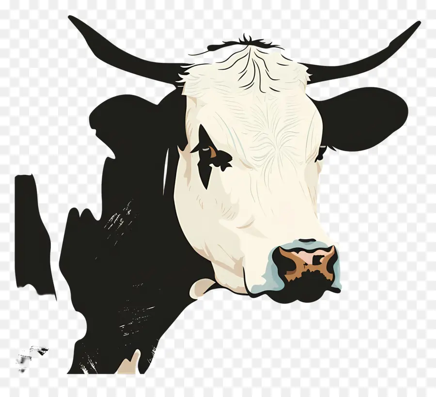 Vache，Noir Et Blanc PNG