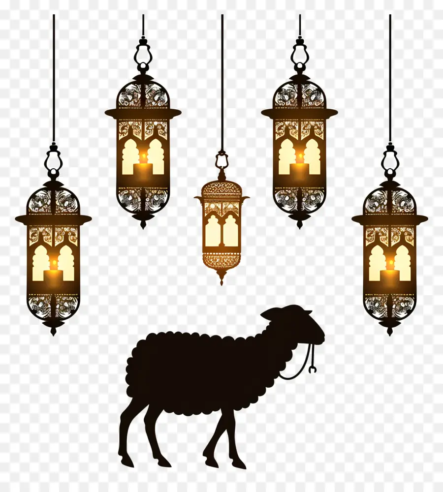 Eid Al Adha，Lampes Suspendues PNG