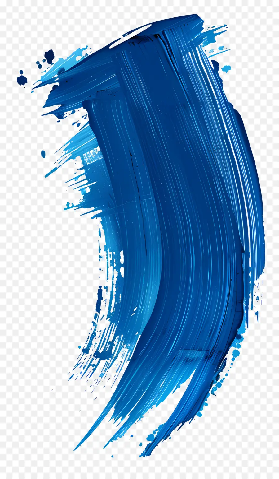 Bleu Coup De Pinceau，Pinceau PNG
