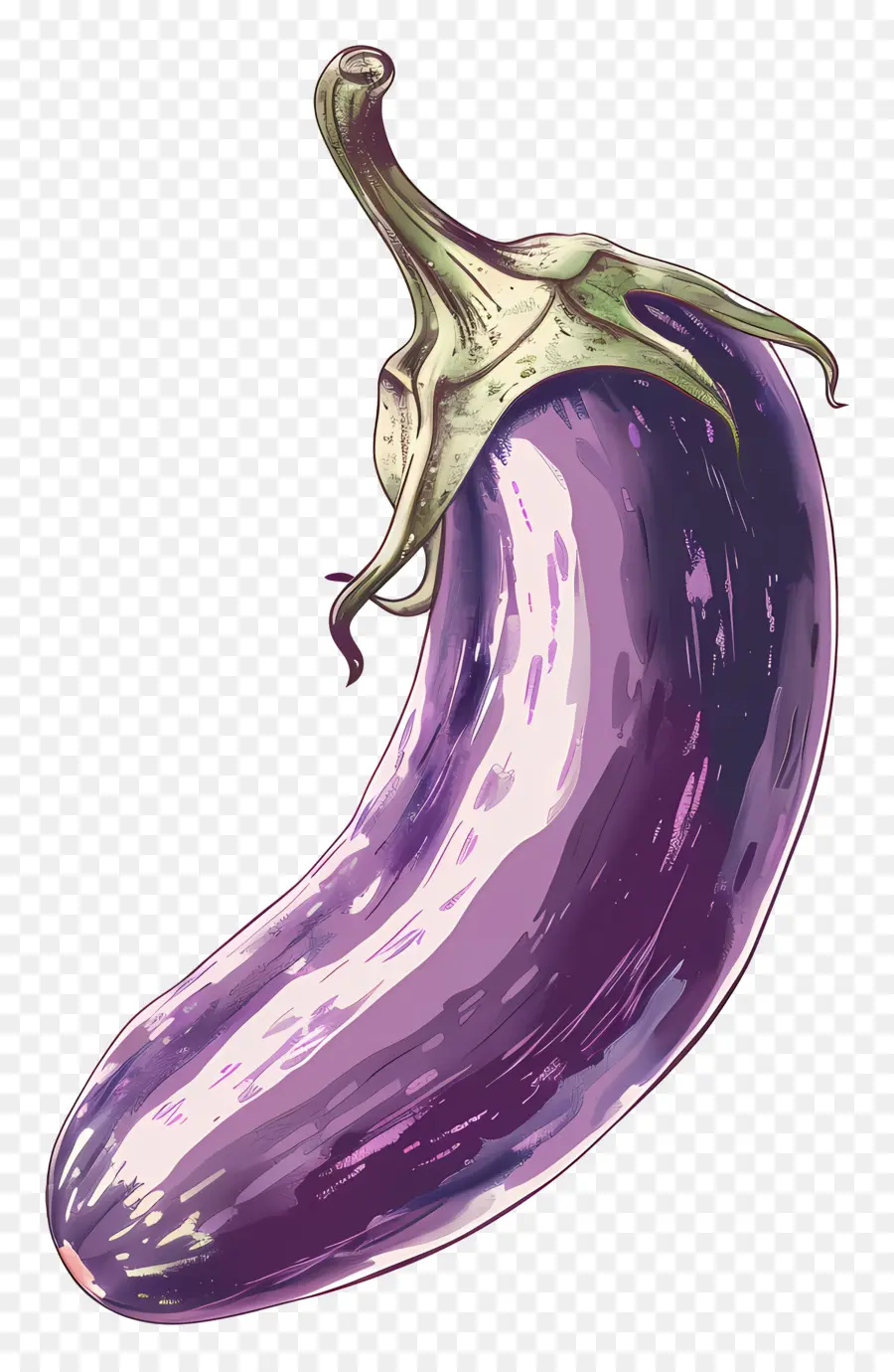 L'aubergine，Violet PNG