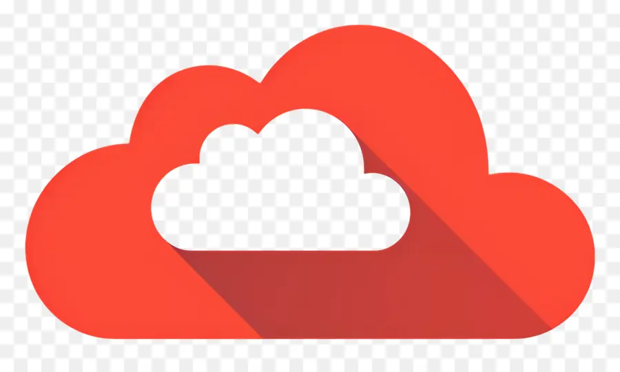 Simple，Nuage Rouge PNG