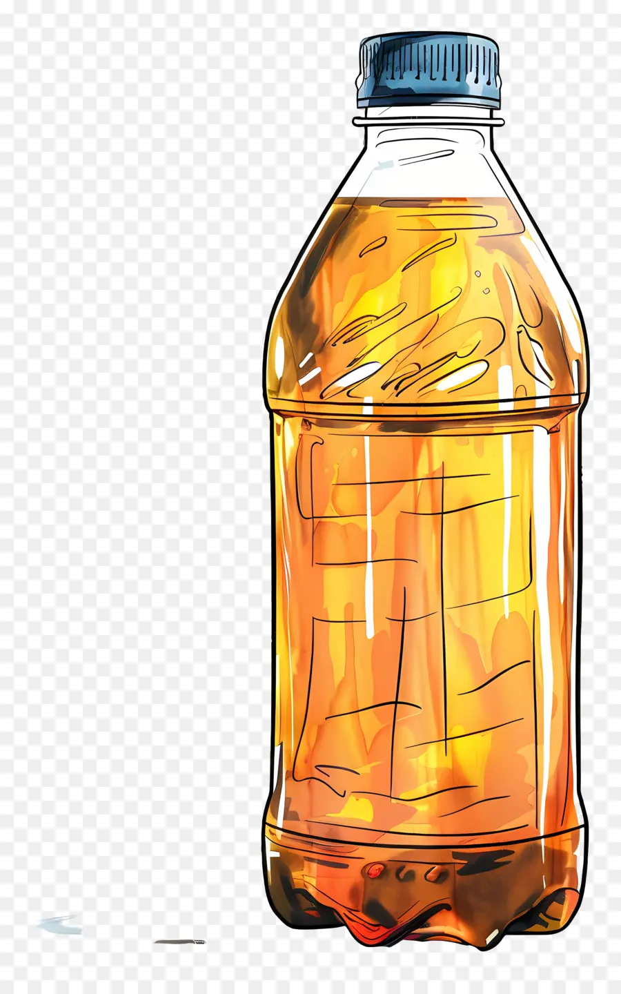 Bouteille En Plastique，Soda à L'orange PNG
