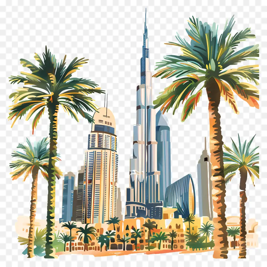 Dubaï，Burj Khalifa PNG