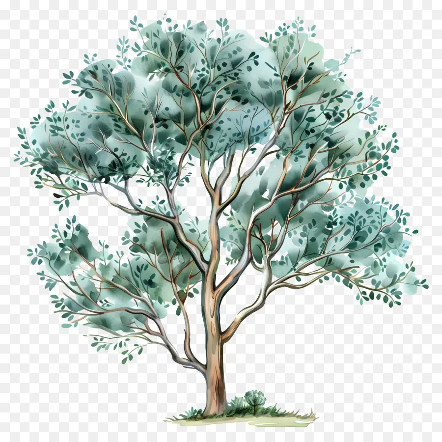Arbre D'eucalyptus，Feuilles Vertes PNG