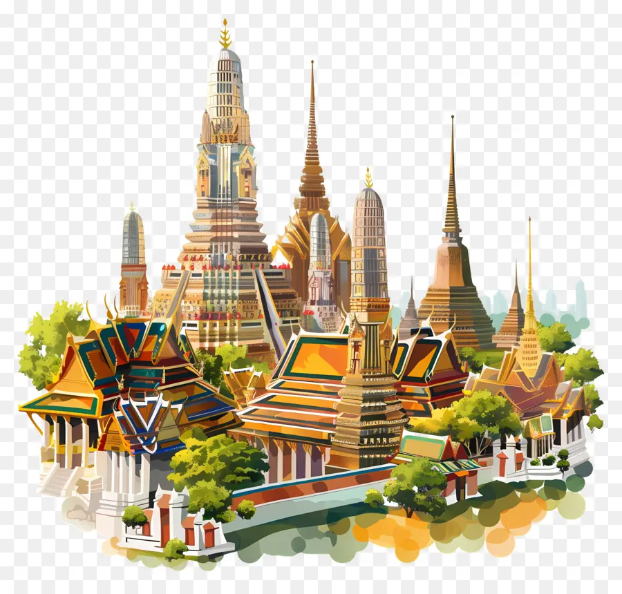 Bangkok，La Conception Architecturale PNG