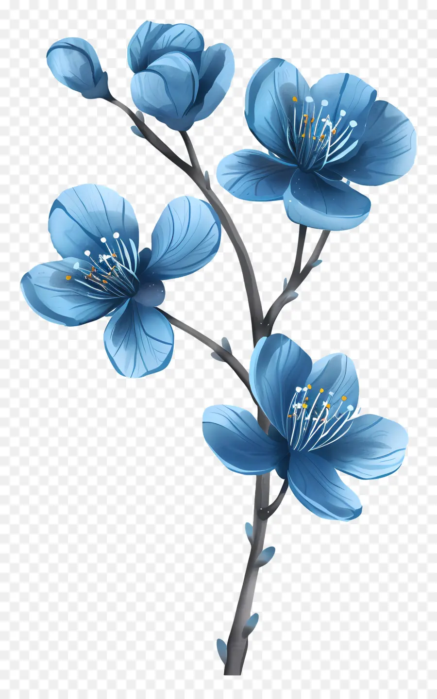 Fleurs Bleues，Fleur Bleue PNG