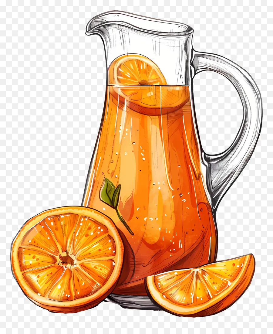 Carafe à Jus D'orange，Orange PNG