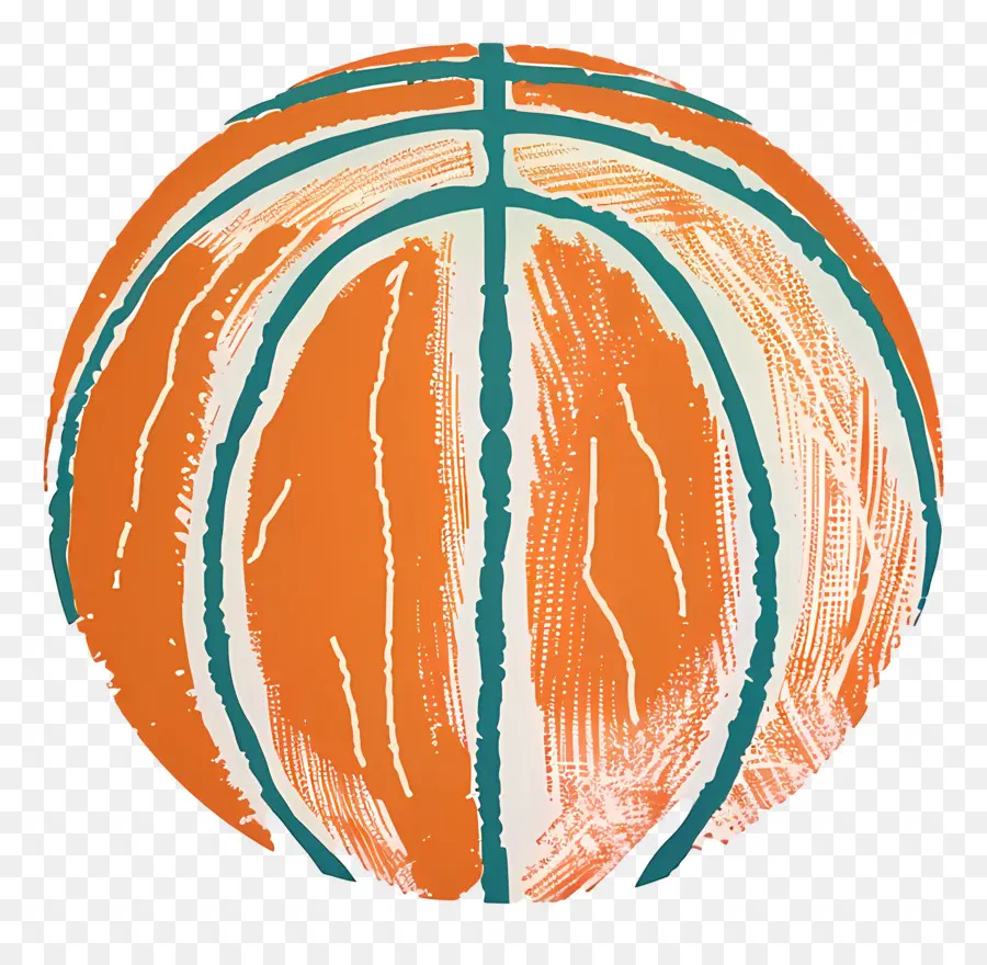 De Basket Ball，Orange PNG