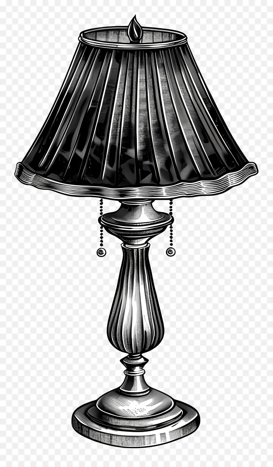 Antique Lampe，Lampe De Table En Métal Noir PNG