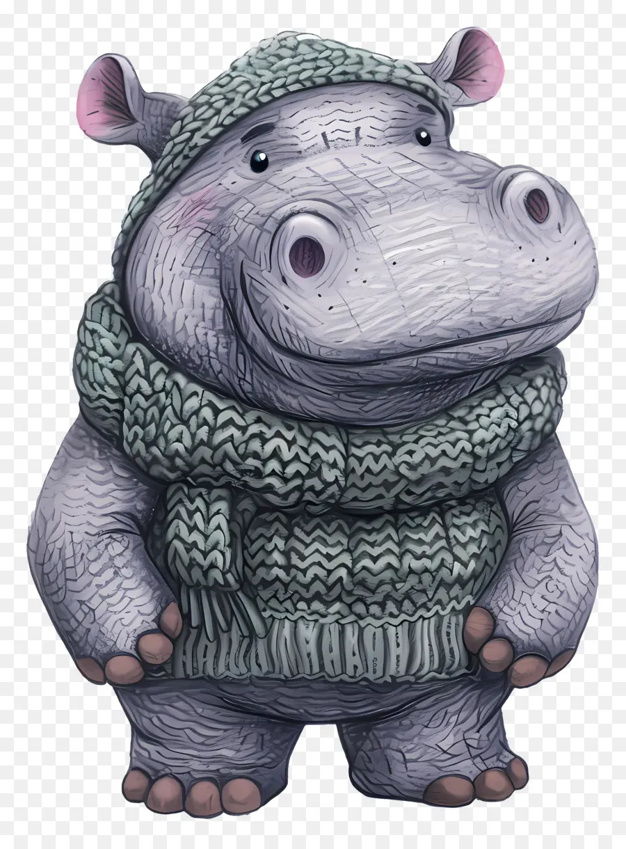Hippopotame，Dessin Animé Hippo PNG