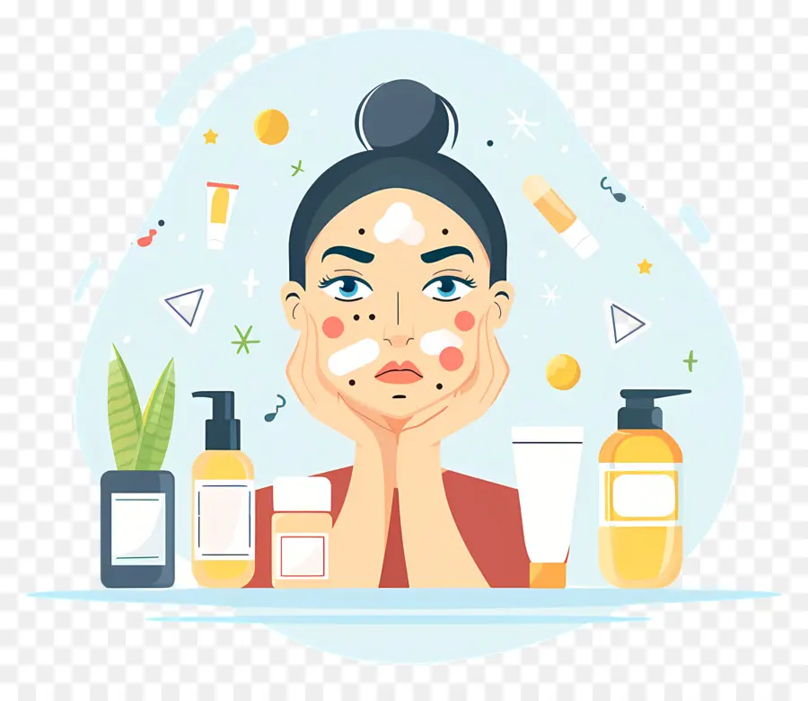 Problème De Peau，Face à L'acné PNG