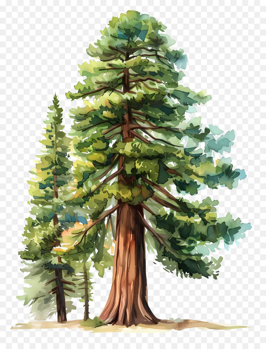 Séquoia，Peinture PNG