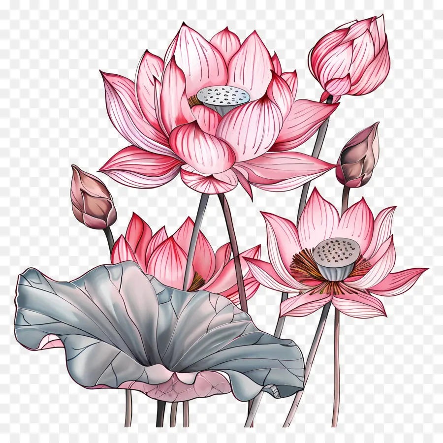 Lotus，Des Fleurs De Lotus PNG