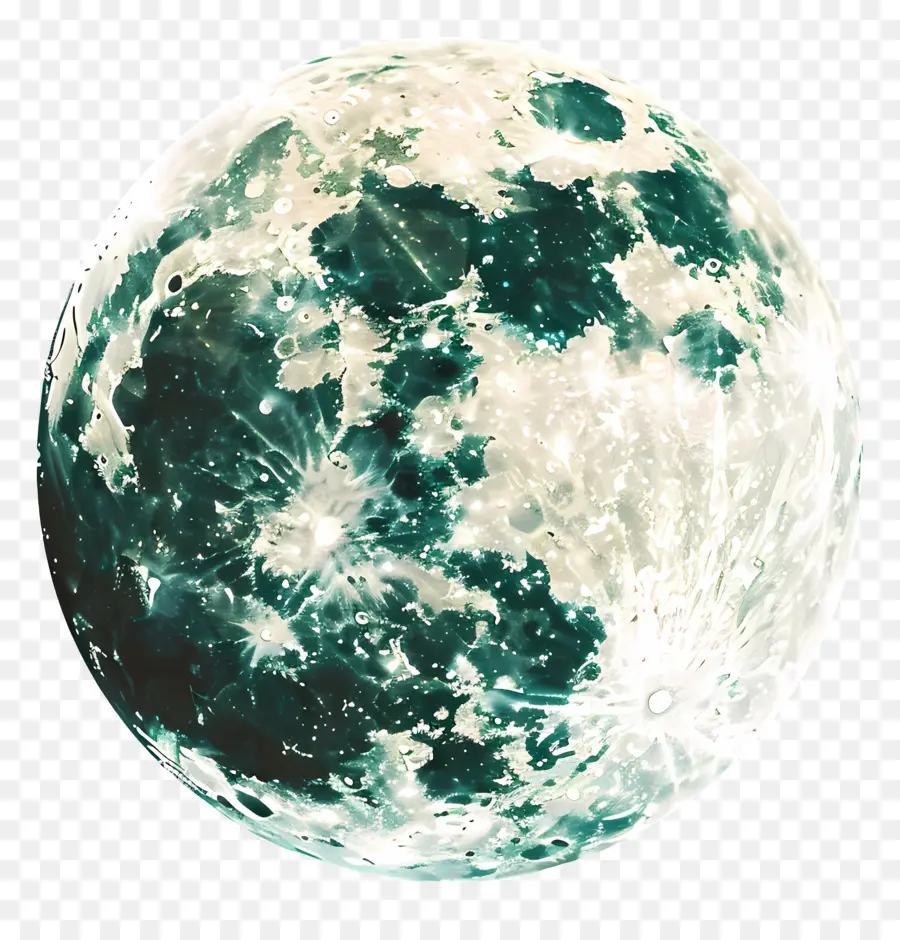 Pleine Lune，Lune Verte PNG