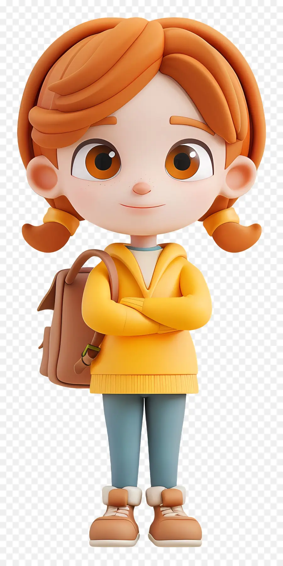 Personnage De Petite Fille，Fille Avec Sac à Dos PNG