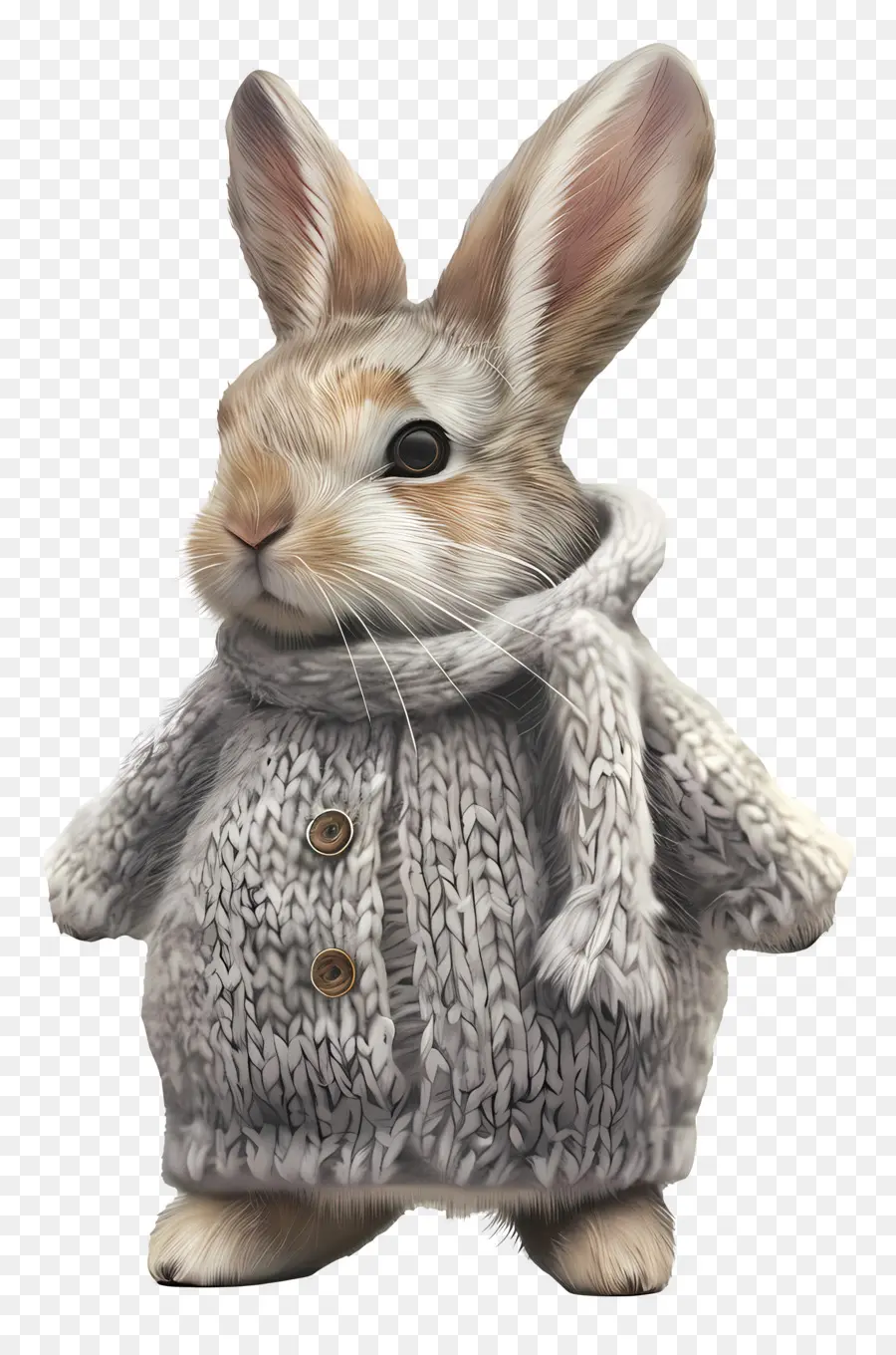 Lapin，Pull Tricoté PNG