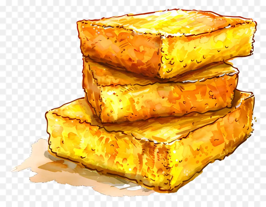 Pain De Maïs，Toast PNG