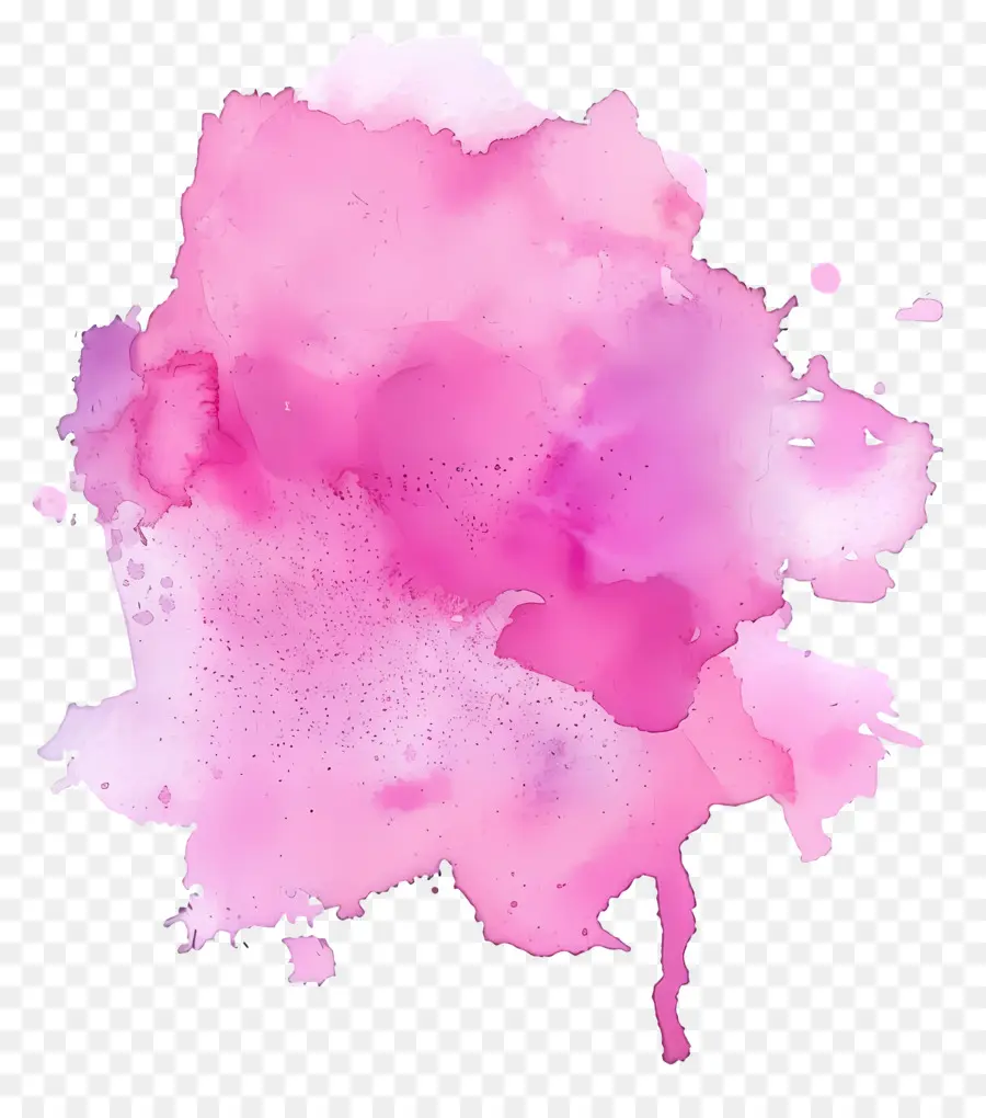 Splash Aquarelle Rose，Rose à L'aquarelle PNG