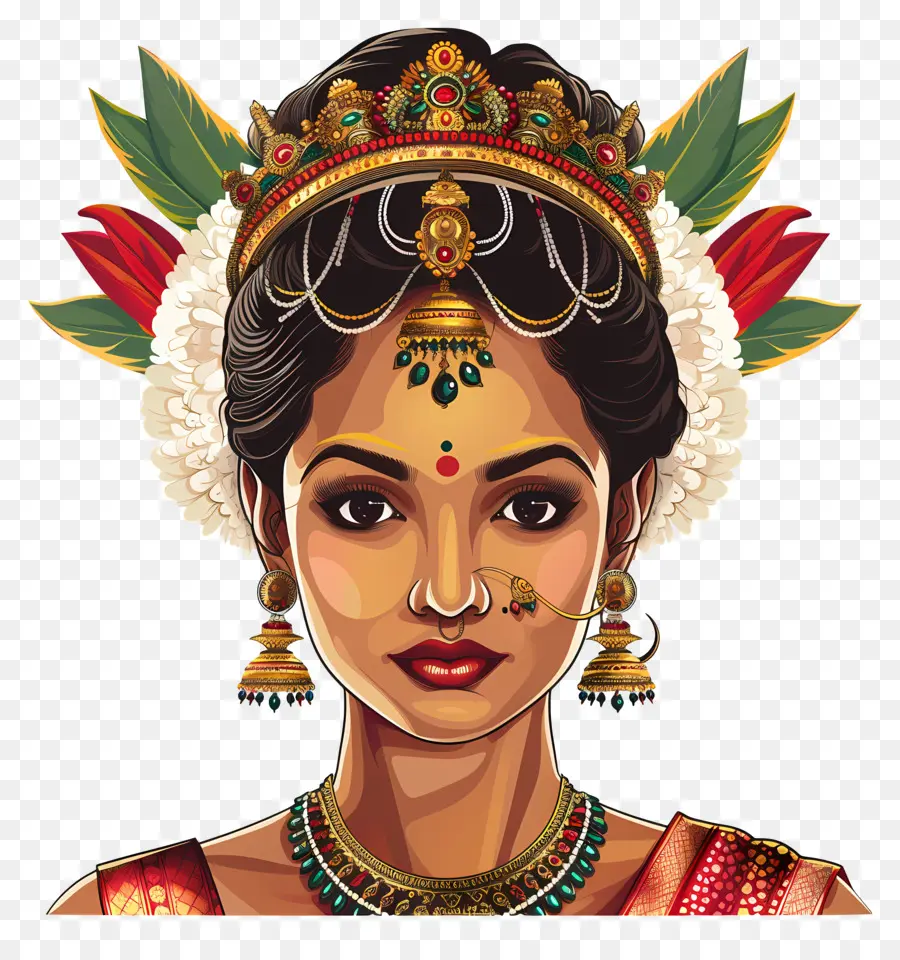 Femme Indienne，Femme Traditionnelle PNG