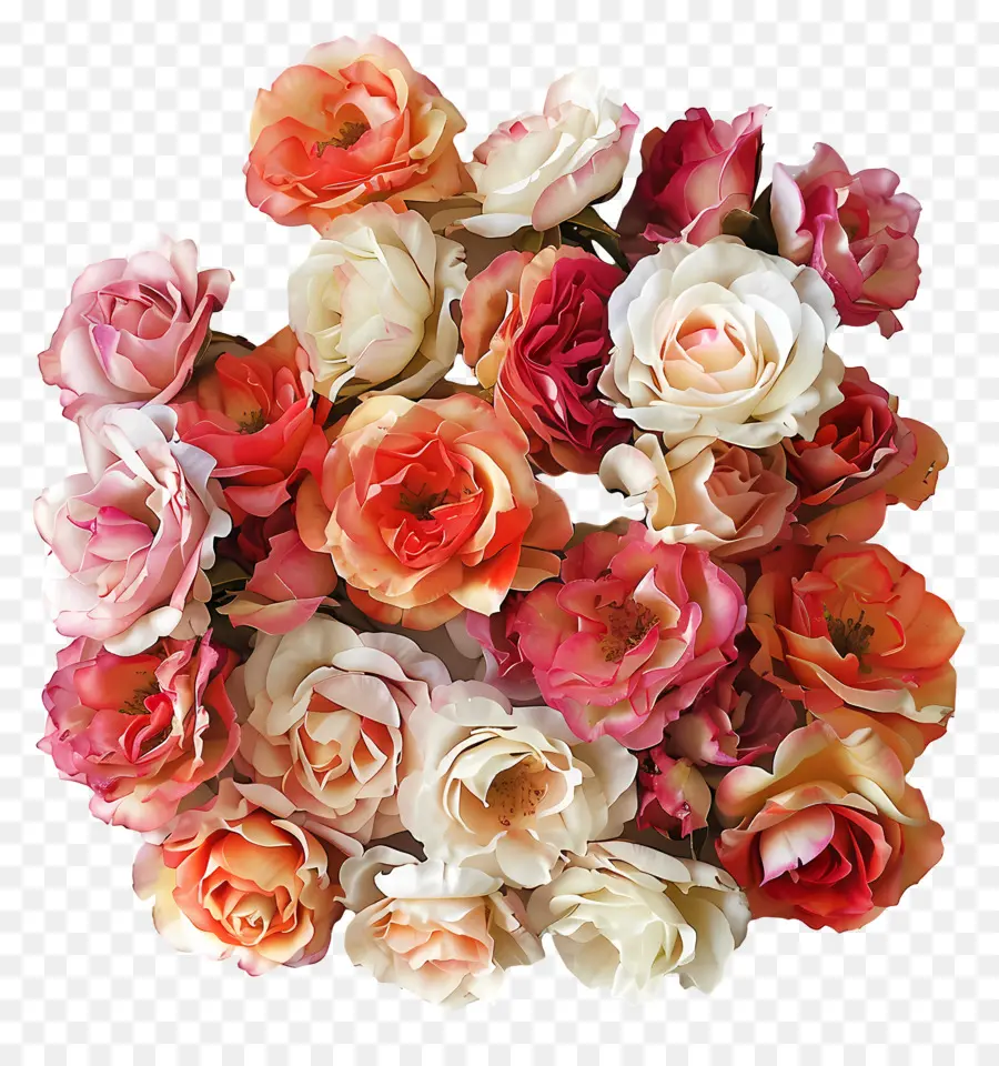 Tas De Fleurs，Roses En Plastique PNG