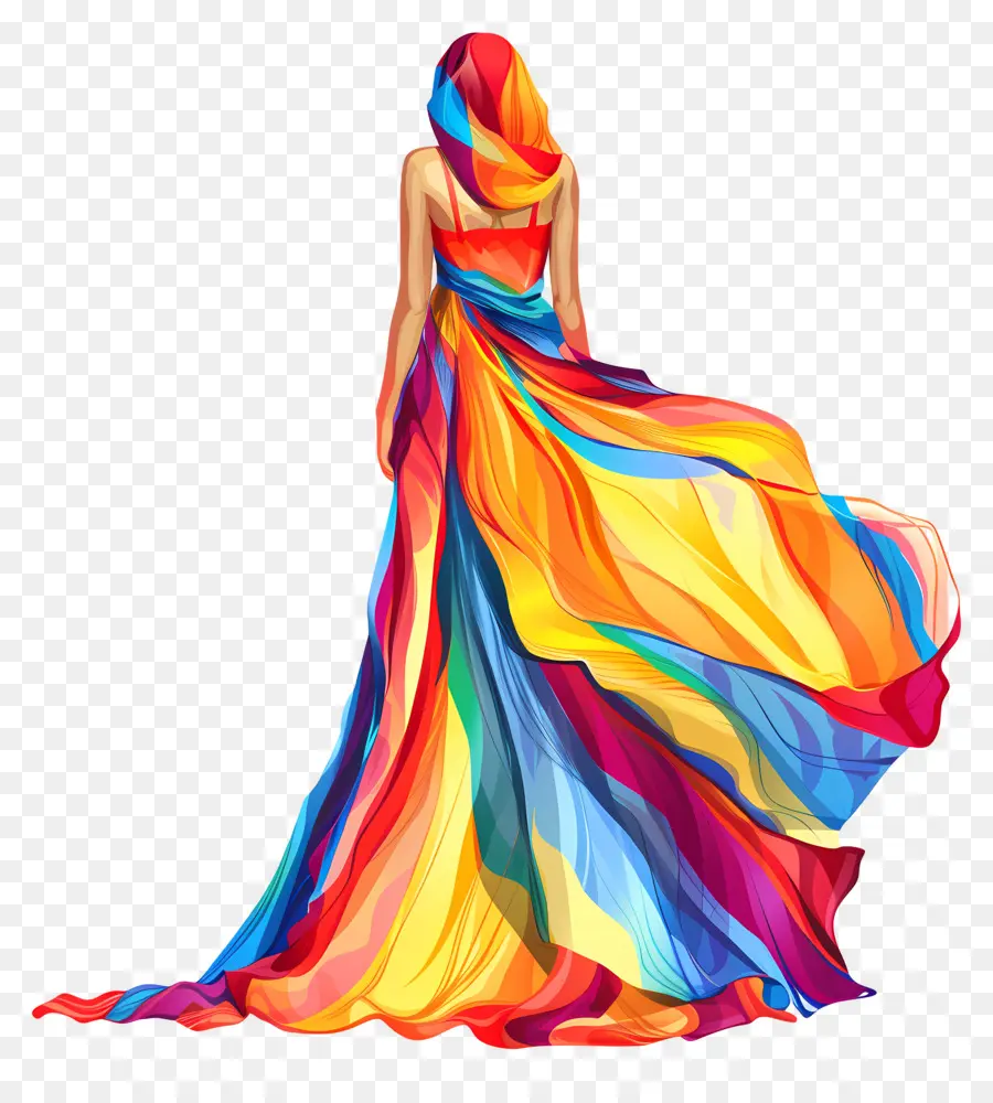 Sarong，Robe Colorée PNG