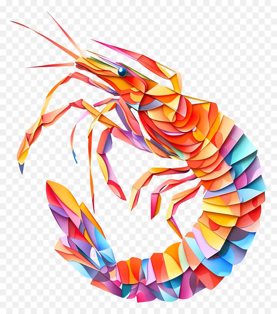 Crevettes，Silhouette PNG