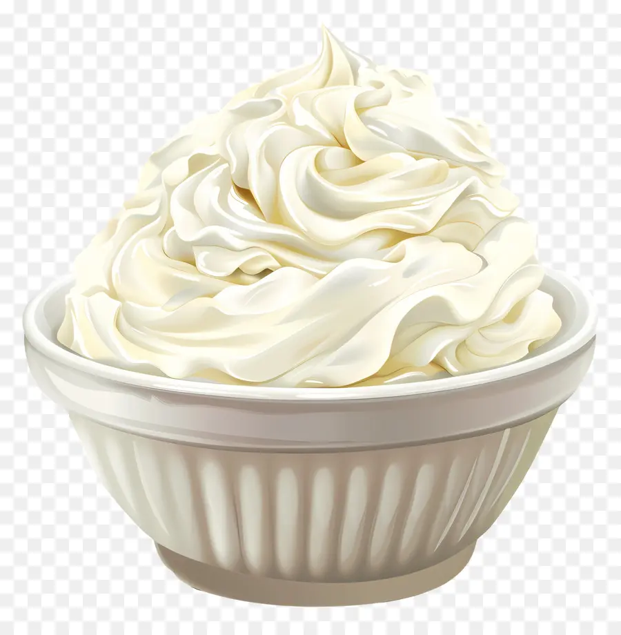 Crème Fouettée，Glace PNG