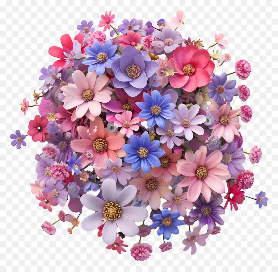 Tas De Fleurs，Bouquet De Fleurs PNG
